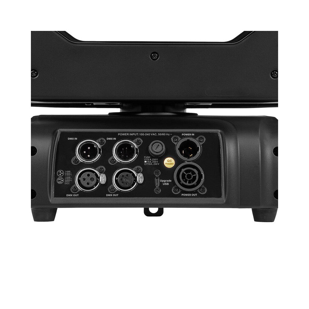 Evolite PRO 380 W motorized moving head, white LED, linear CMY tricolor module, kit of 2 pcs. in a flight case