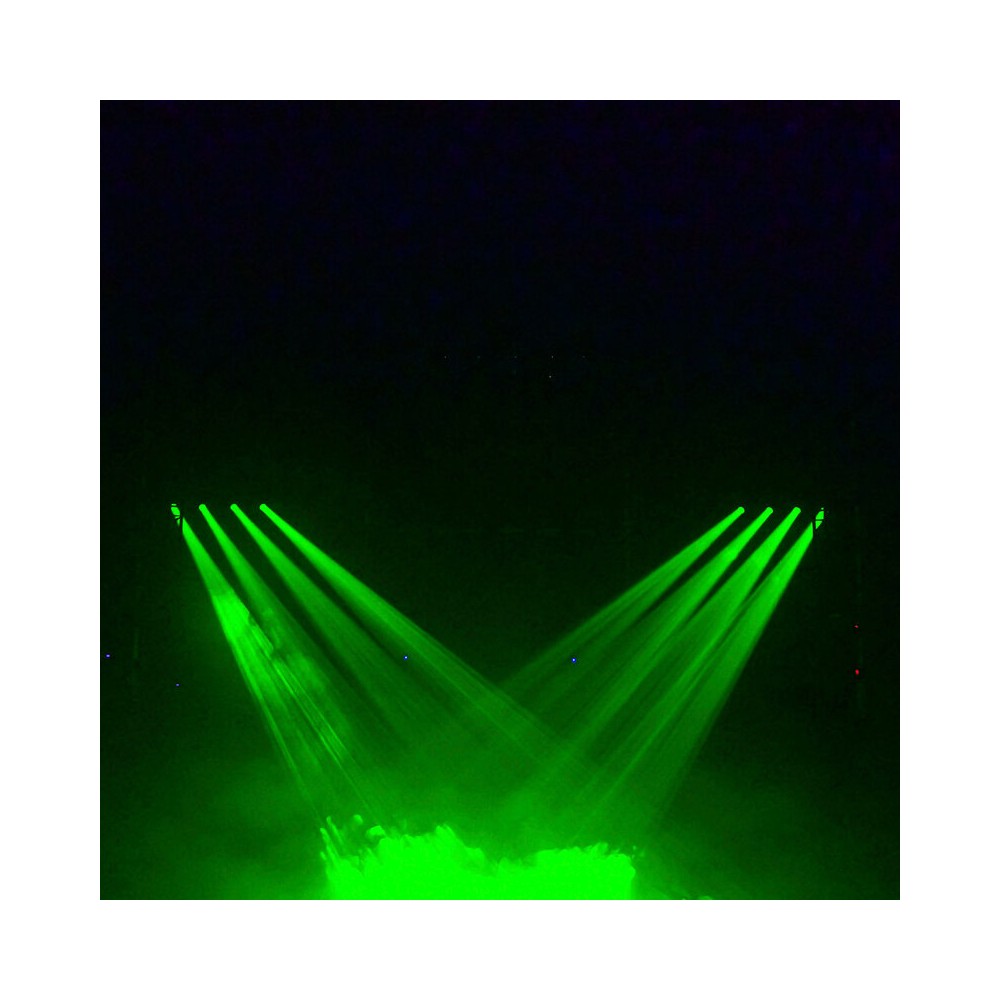 Evolite PRO 380 W motorized moving head, white LED, linear CMY tricolor module, kit of 2 pcs. in a flight case
