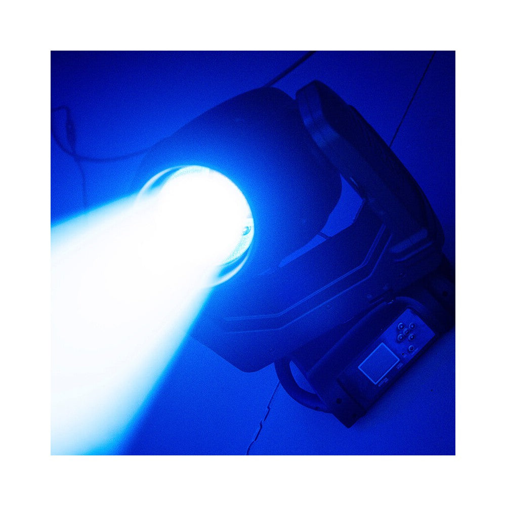 Evolite PRO 380 W motorized moving head, white LED, linear CMY tricolor module, kit of 2 pcs. in a flight case