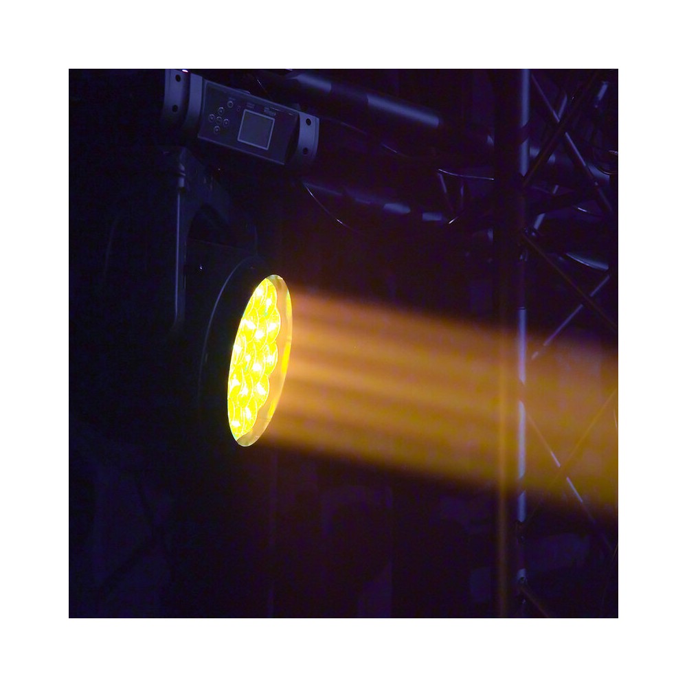 Evolite PRO Motorized moving head, 19 x 40 W RGBW LED, kit of 2 pcs. in a flight case