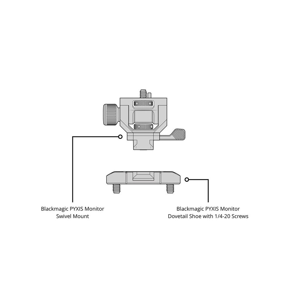 Kit de monitor HDR Blackmagic Design de 5 pulgadas con parasol y monturas sin herramientas