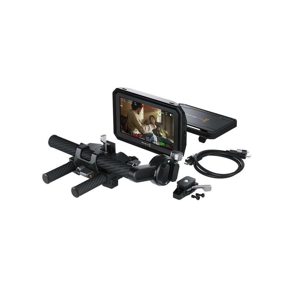 Blackmagic Design 5-inch HDR EVF monitor kit with mounts and sunshade