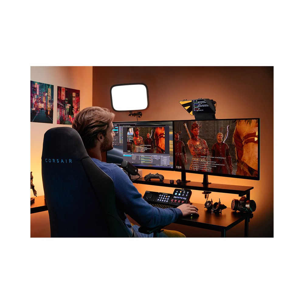 Teleprónter Elgato todo en uno para creadores, tecnología Voice Sync, diseñado para streaming, grabación de vídeo y presentaciones
