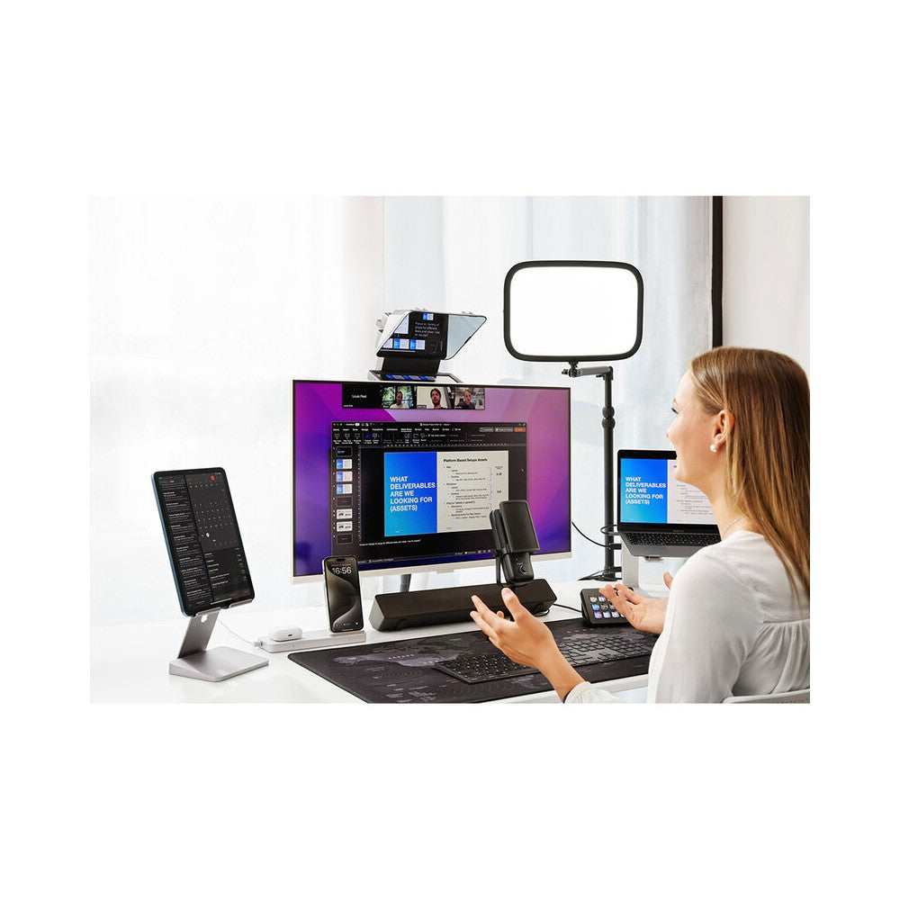 Teleprónter Elgato todo en uno para creadores, tecnología Voice Sync, diseñado para streaming, grabación de vídeo y presentaciones