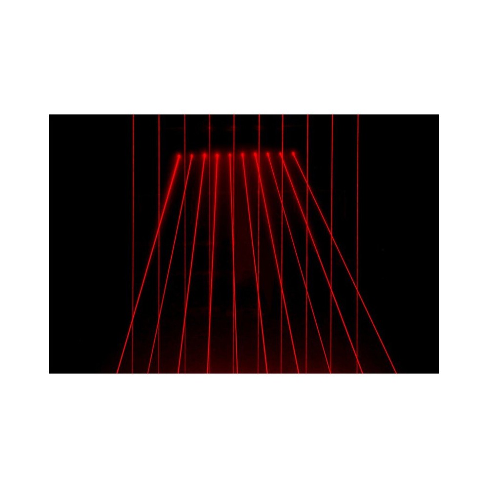 Laserworld 1200 mW beambar red laser bar, 10 single beam outputs, analogue modulation