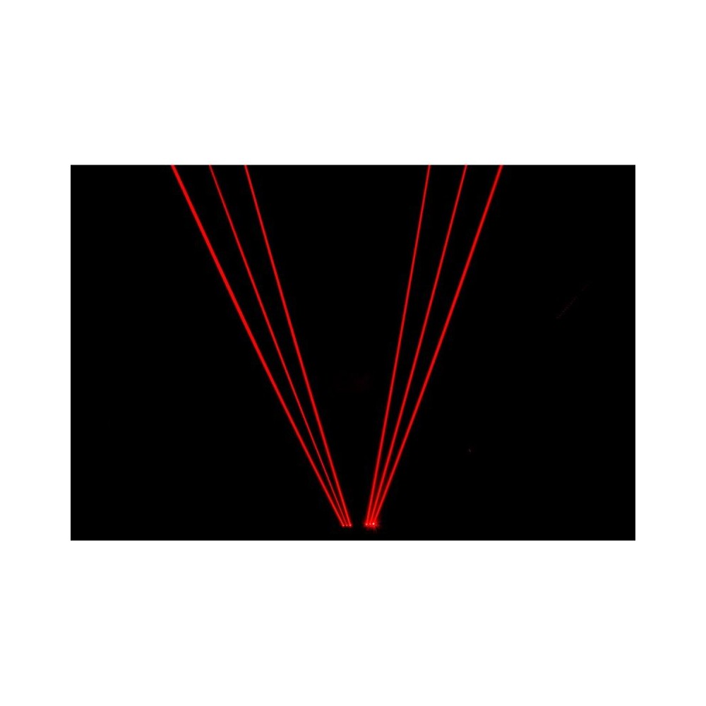 Laserworld 1200 mW beambar red laser bar, 10 single beam outputs, analogue modulation