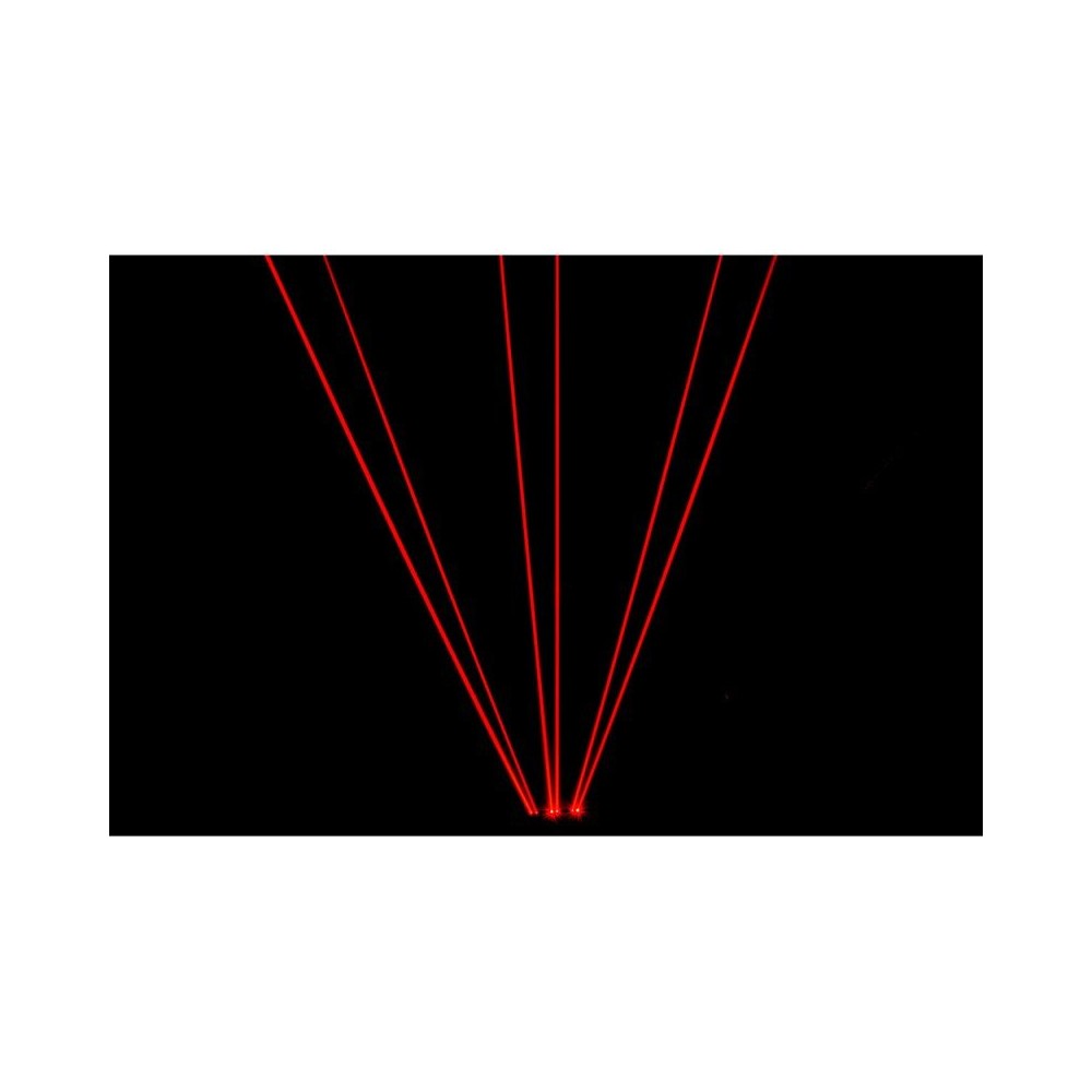 Laserworld 1200 mW beambar red laser bar, 10 single beam outputs, analogue modulation