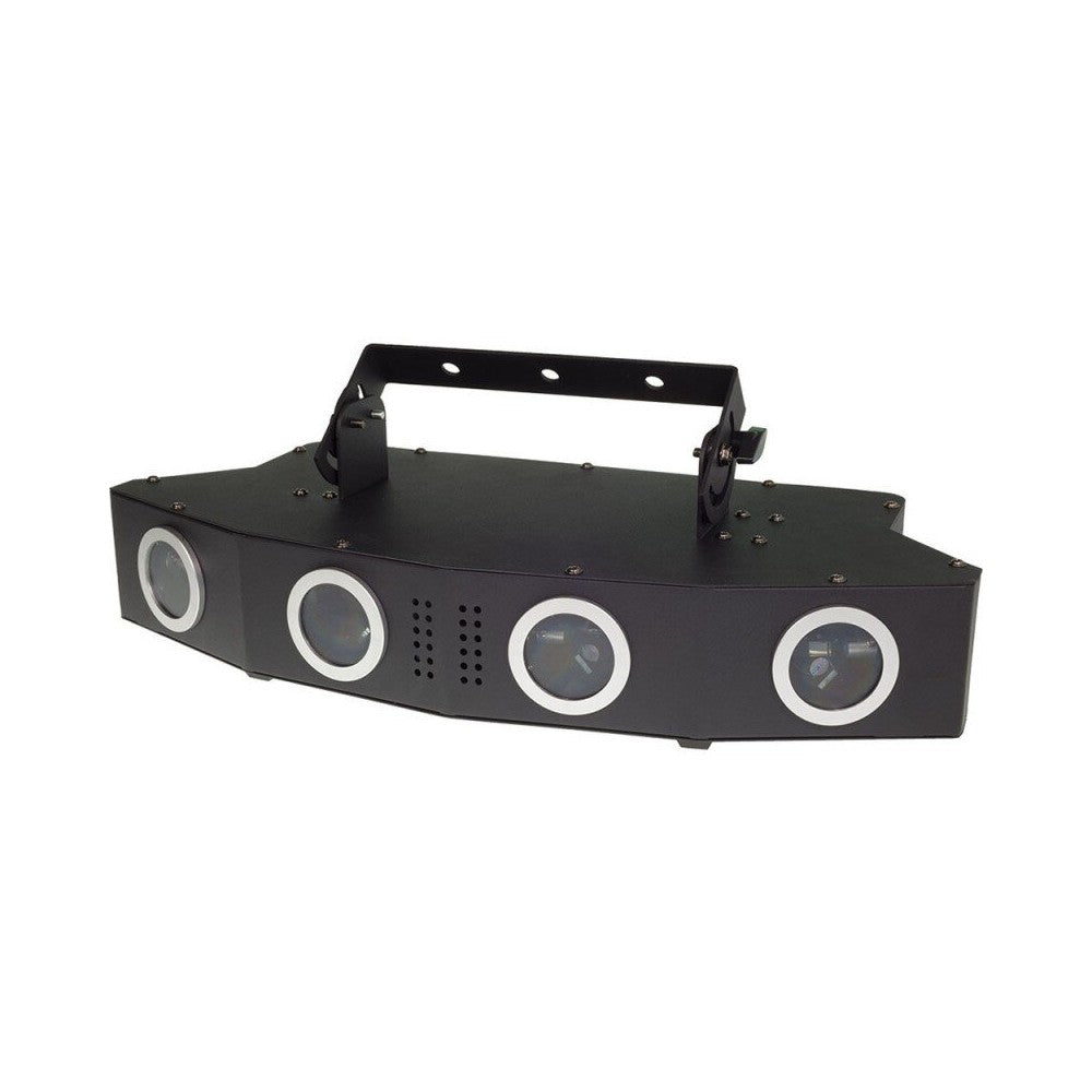 Láser de espectáculo Laserworld de 900 mW de la serie Ecoline con 4 cabezales, carcasa compacta