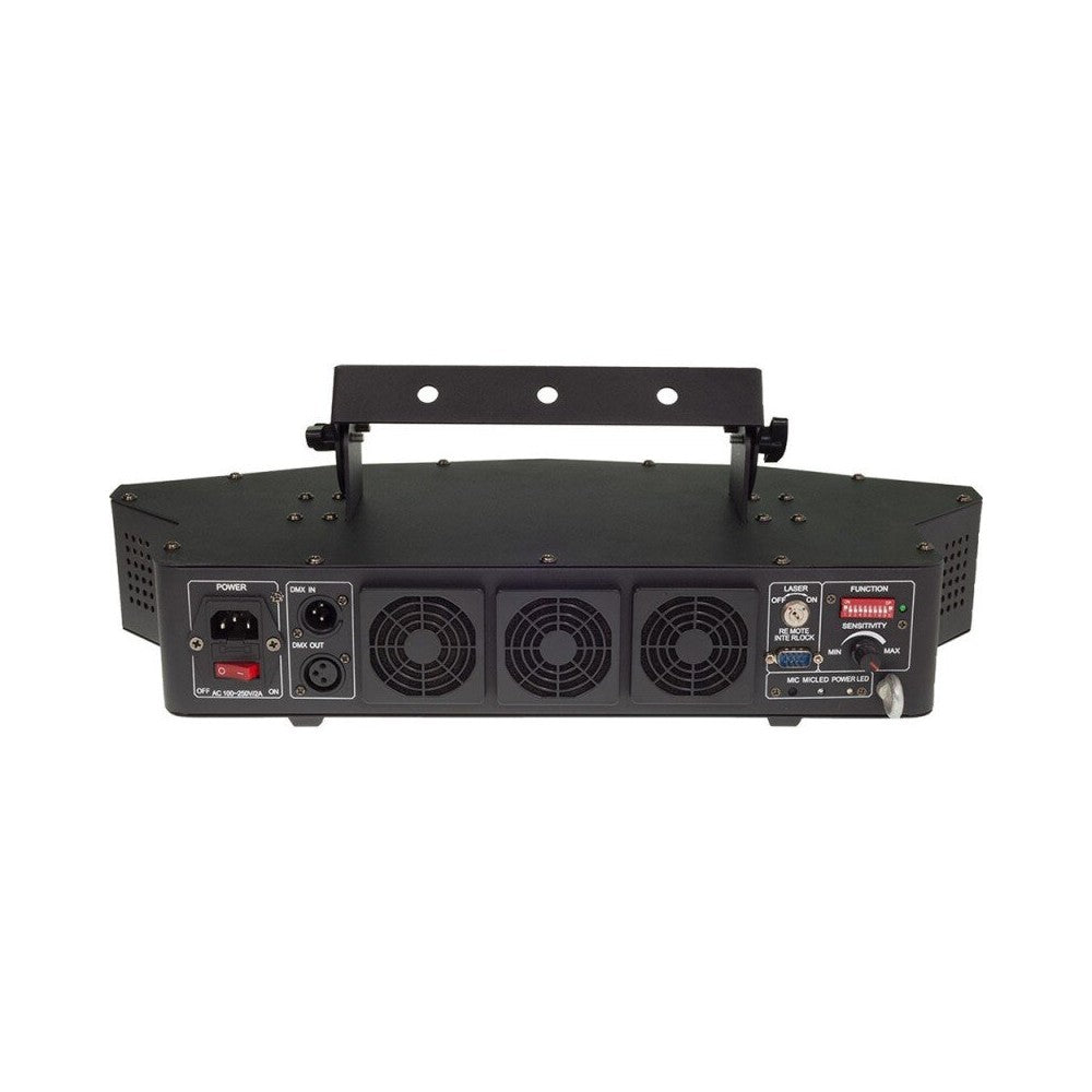 Láser de espectáculo Laserworld de 900 mW de la serie Ecoline con 4 cabezales, carcasa compacta
