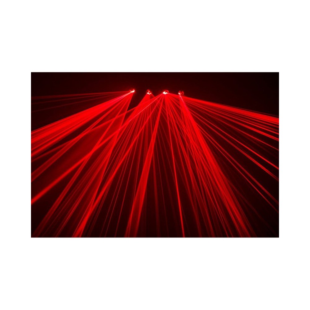 Láser de espectáculo Laserworld de 900 mW de la serie Ecoline con 4 cabezales, carcasa compacta