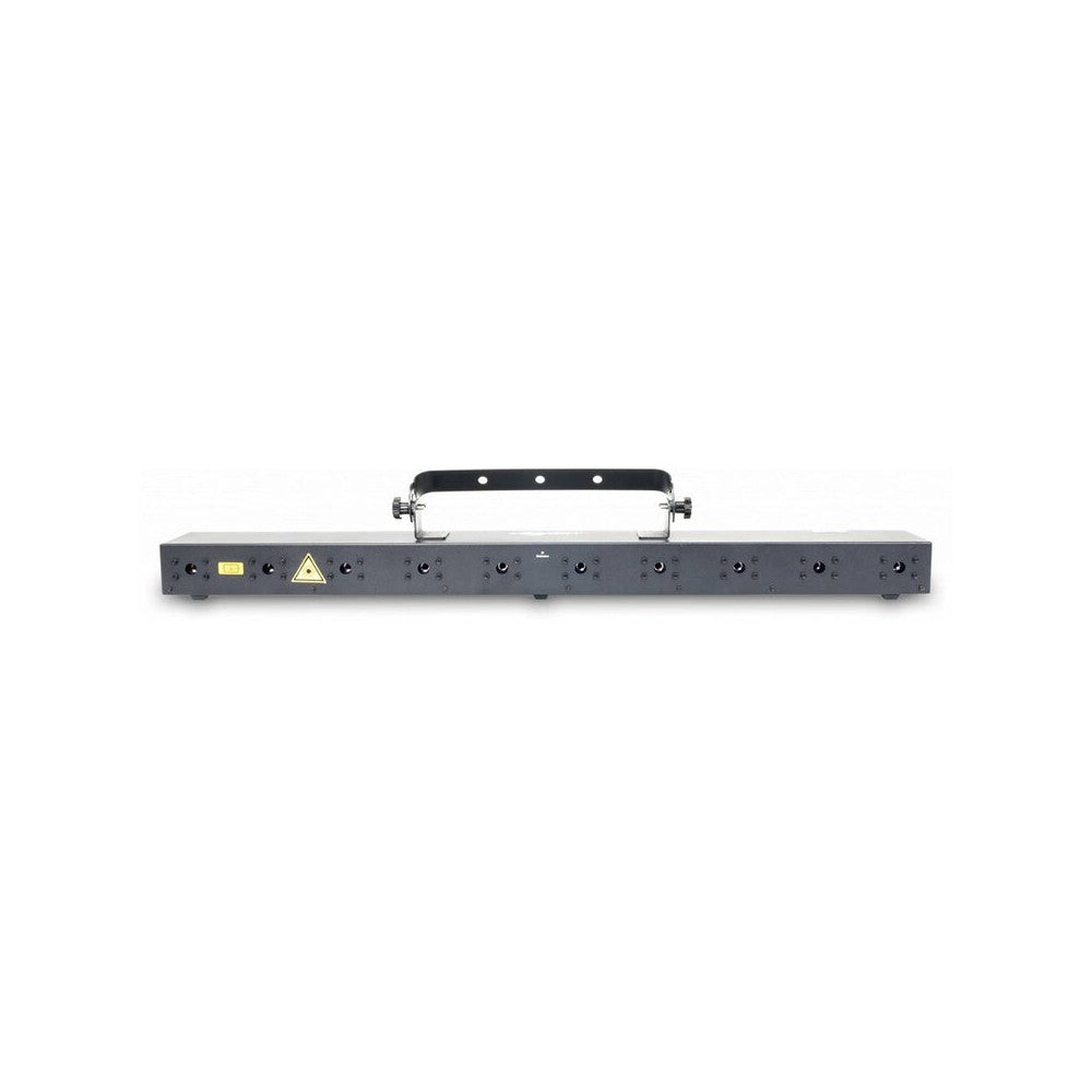 Laserworld 750 mW, 10-head aperture laser system with extra-bright single green beam outputs and DMX control
