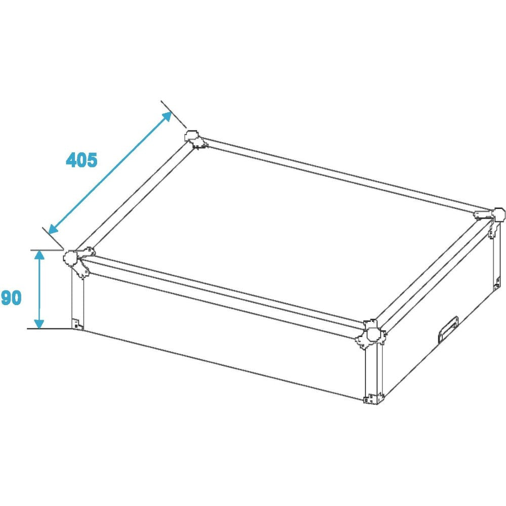 ROADINGER CD CASE PRO NEGRO Flightcase profesional para 100 CD