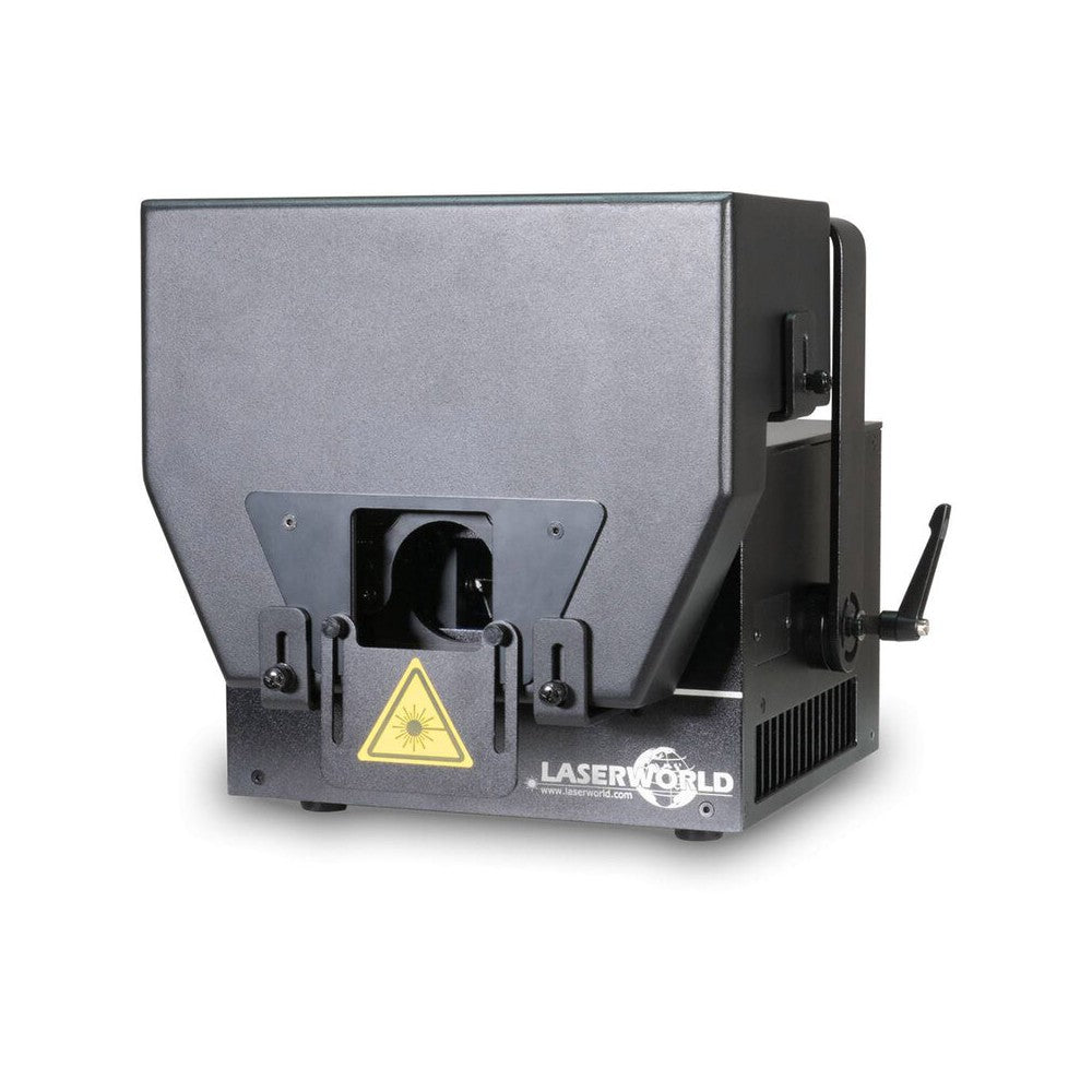 Rueda de rejilla de efectos de cristal controlada por DMX de Laserworld con rotación, complemento externo para las series DS, PL y tarm