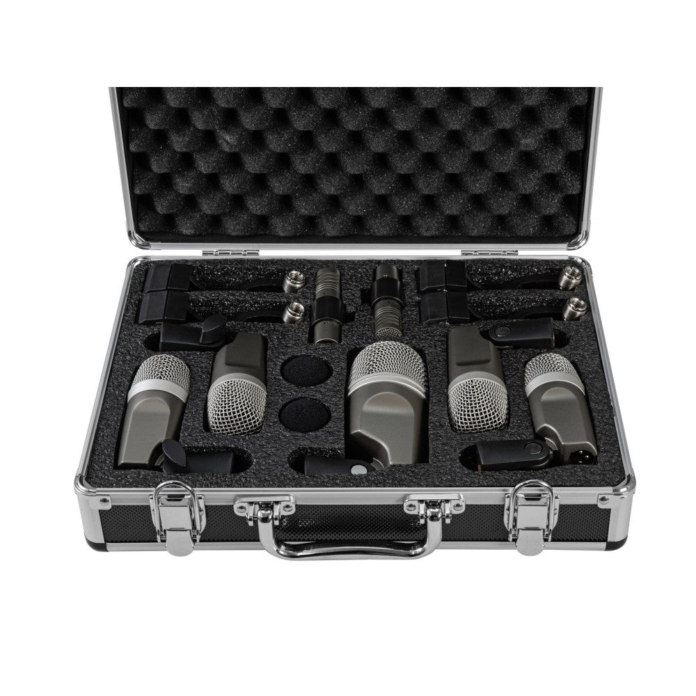 OMNITRONIC MIC 77-7LMH MK2 Set de micrófonos para batería