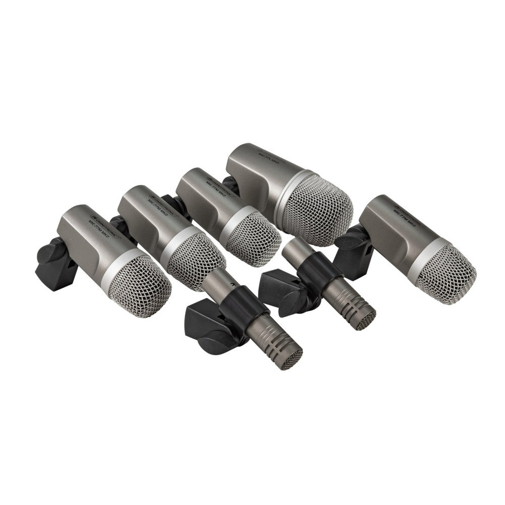 OMNITRONIC MIC 77-7LMH MK2 Set de micrófonos para batería