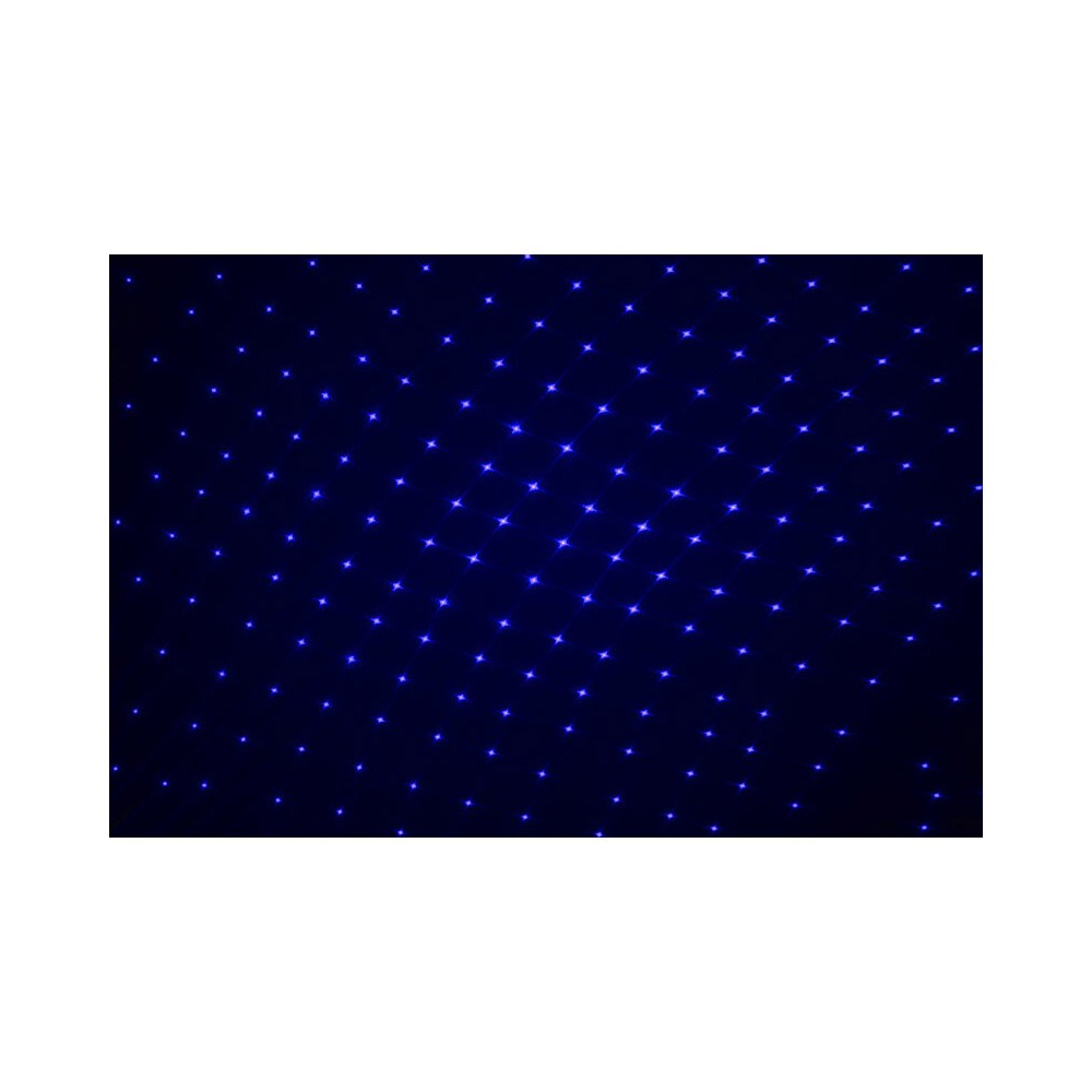 Láser de efectos de estrellas multicolor y luz blanca de 300 mW de Laserworld, operación Plug & Play y control DMX