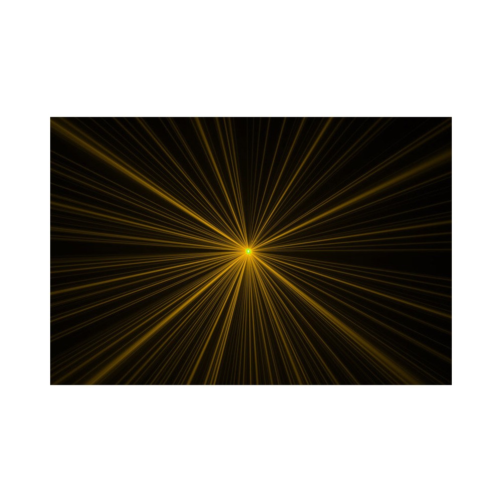 Láser de efectos de estrellas multicolor y luz blanca de 300 mW de Laserworld, operación Plug & Play y control DMX