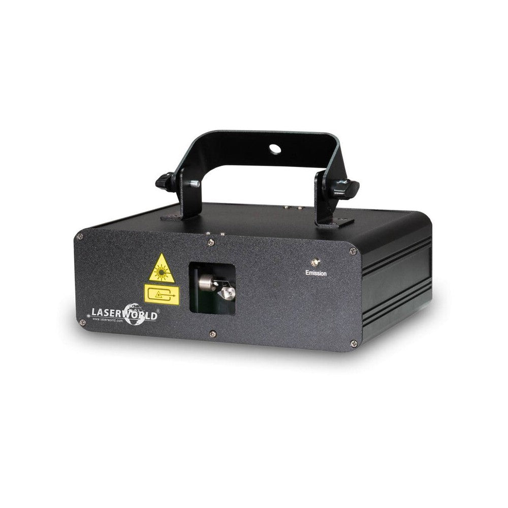 Laserworld 400 mW multi-color and bright white laser, easy Plug &amp; Play setup, DMX control, beam, wave and tunnel effects