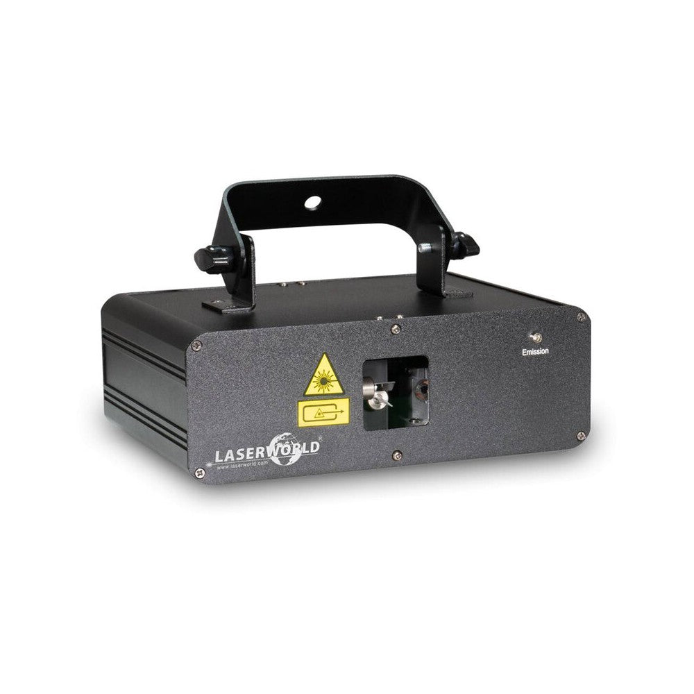 Laserworld 400 mW multi-color and bright white laser, easy Plug &amp; Play setup, DMX control, beam, wave and tunnel effects