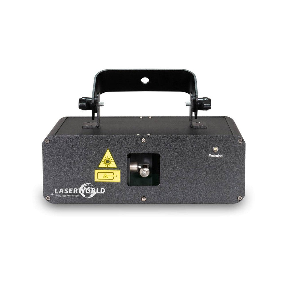 Laserworld 400 mW multi-color and bright white laser, easy Plug &amp; Play setup, DMX control, beam, wave and tunnel effects