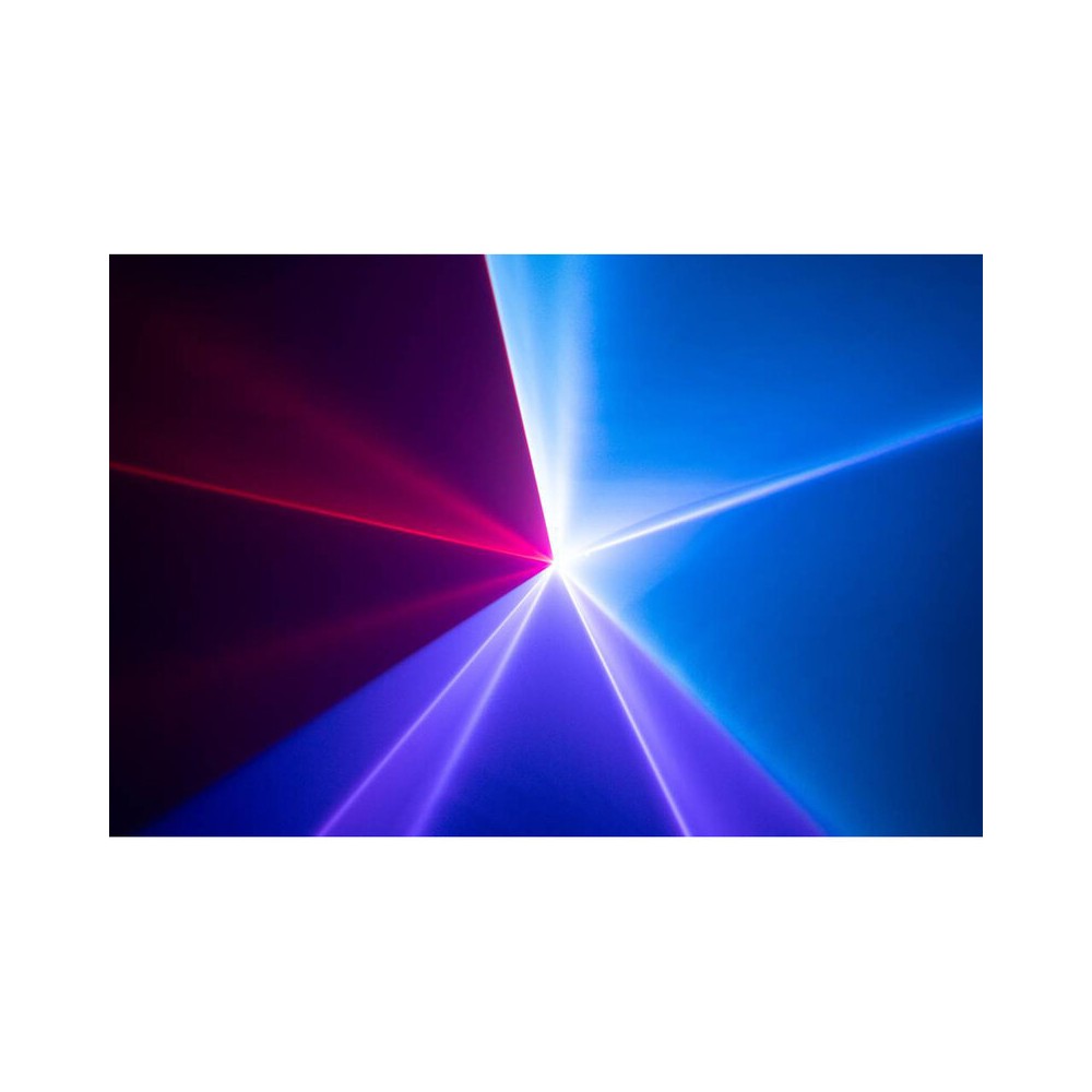 Laserworld 400 mW multi-color and bright white laser, easy Plug &amp; Play setup, DMX control, beam, wave and tunnel effects