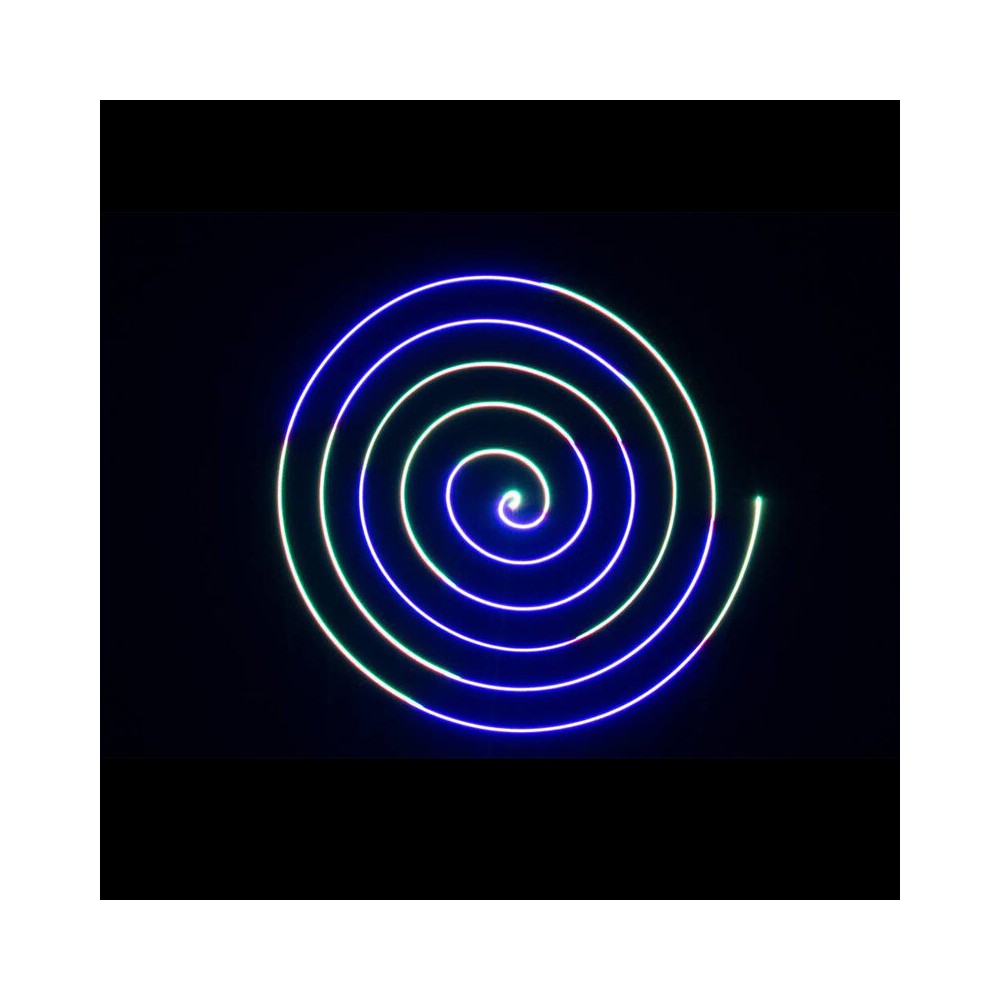 Laserworld 400 mW multi-color and bright white laser, easy Plug &amp; Play setup, DMX control, beam, wave and tunnel effects