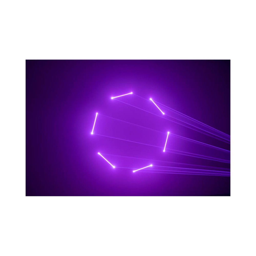 Láser Laserworld de 10.000 mW de alta potencia, a todo color, con tarjeta de salida FB4 que permite el control DMX, ArtNet y autónomo, así como