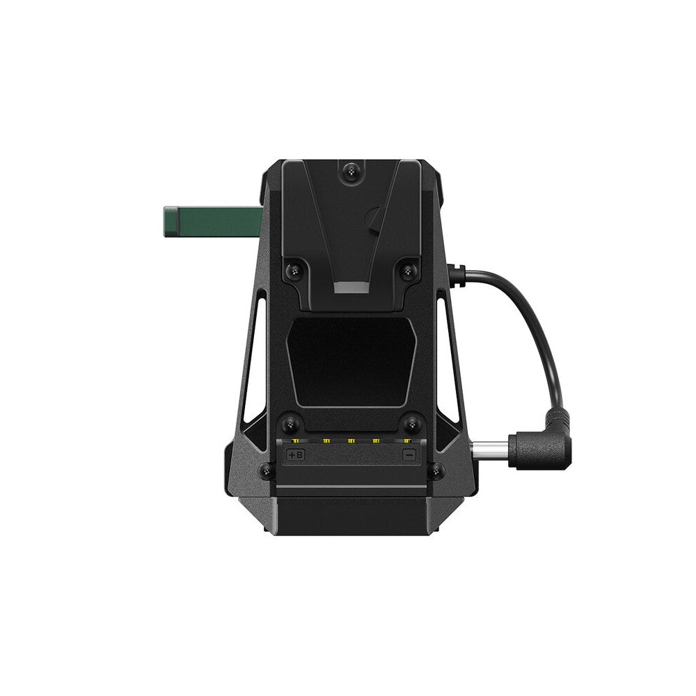 ACCSOON Versatile accessory designed to power both a camera and a Accsoon wireless transmitter simultaneously using a single V-l