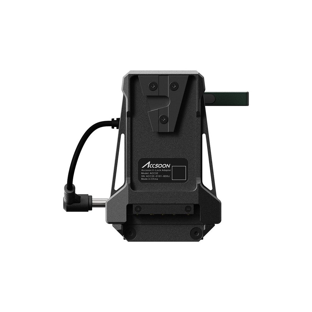 ACCSOON Versatile accessory designed to power both a camera and a Accsoon wireless transmitter simultaneously using a single V-l