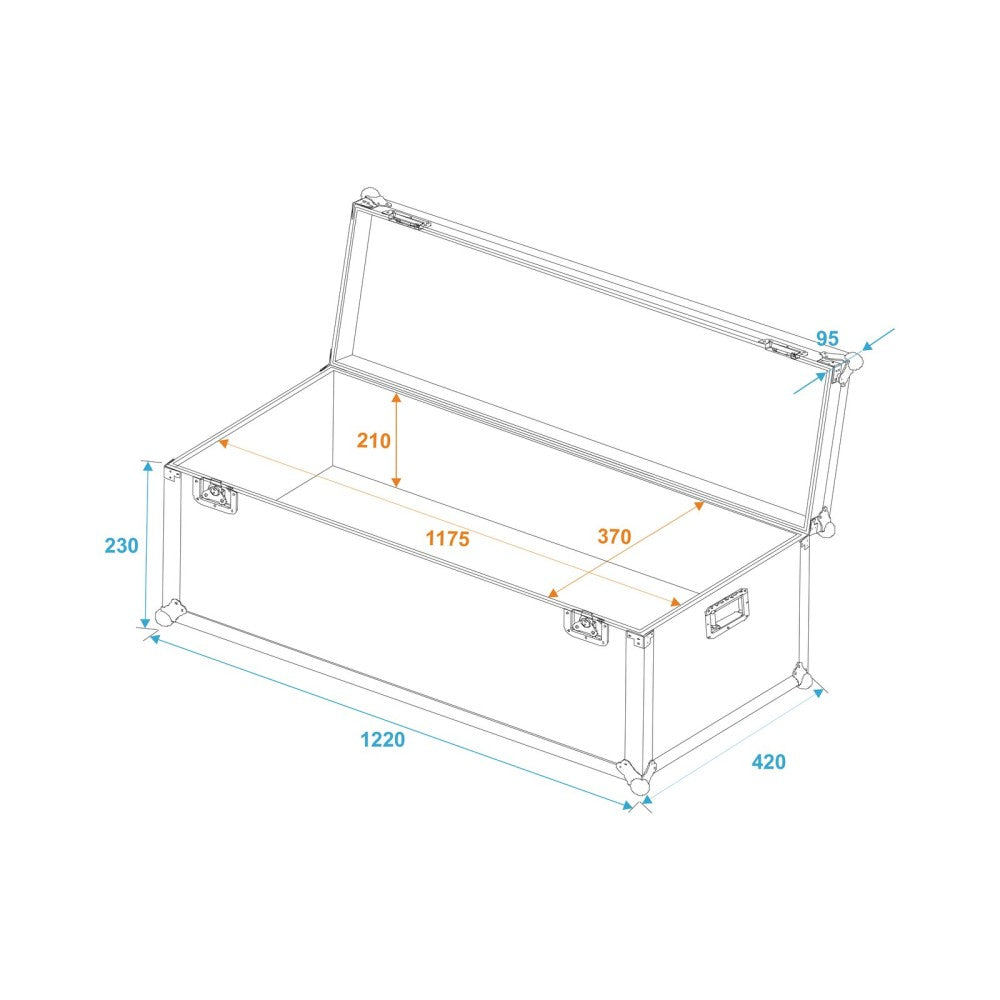 ROADINGER UNIVERSAL TRANSPORT CASE 120 x 40 x 30 cm