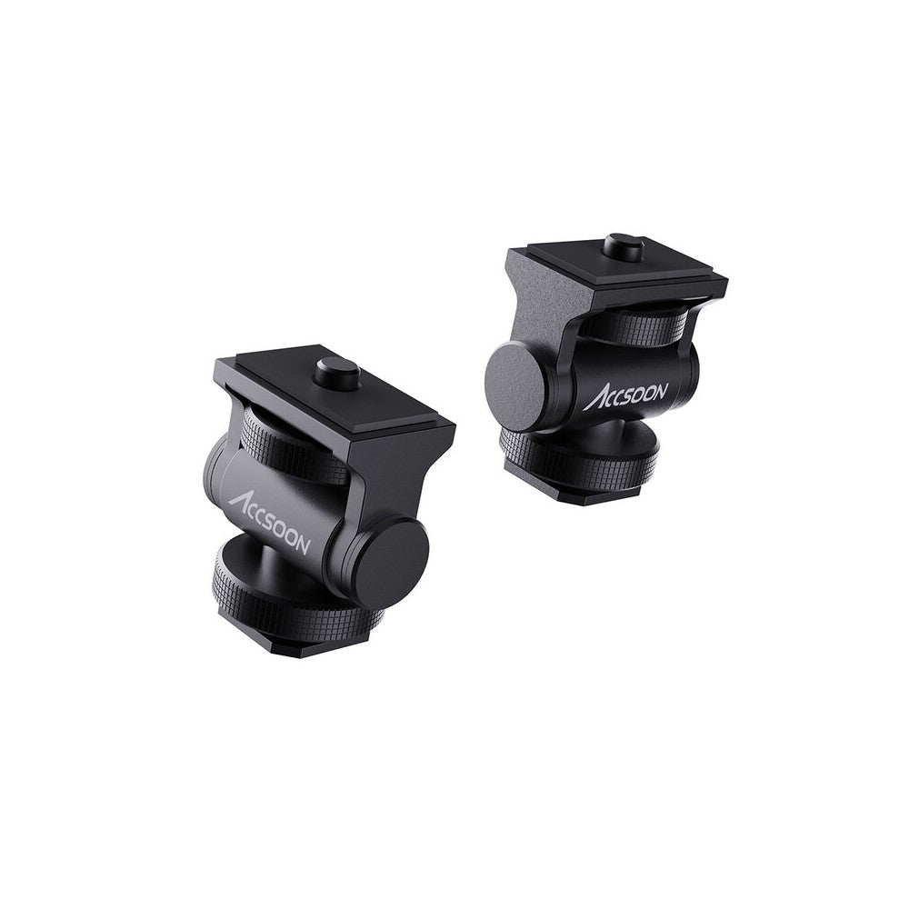 ACCSOON Multi-directional cold shoe adapter, 180° adjustable angle