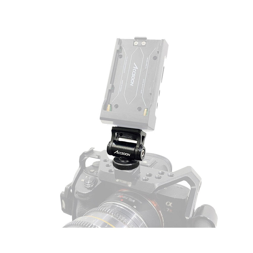 ACCSOON Multi-directional cold shoe adapter, 180° adjustable angle
