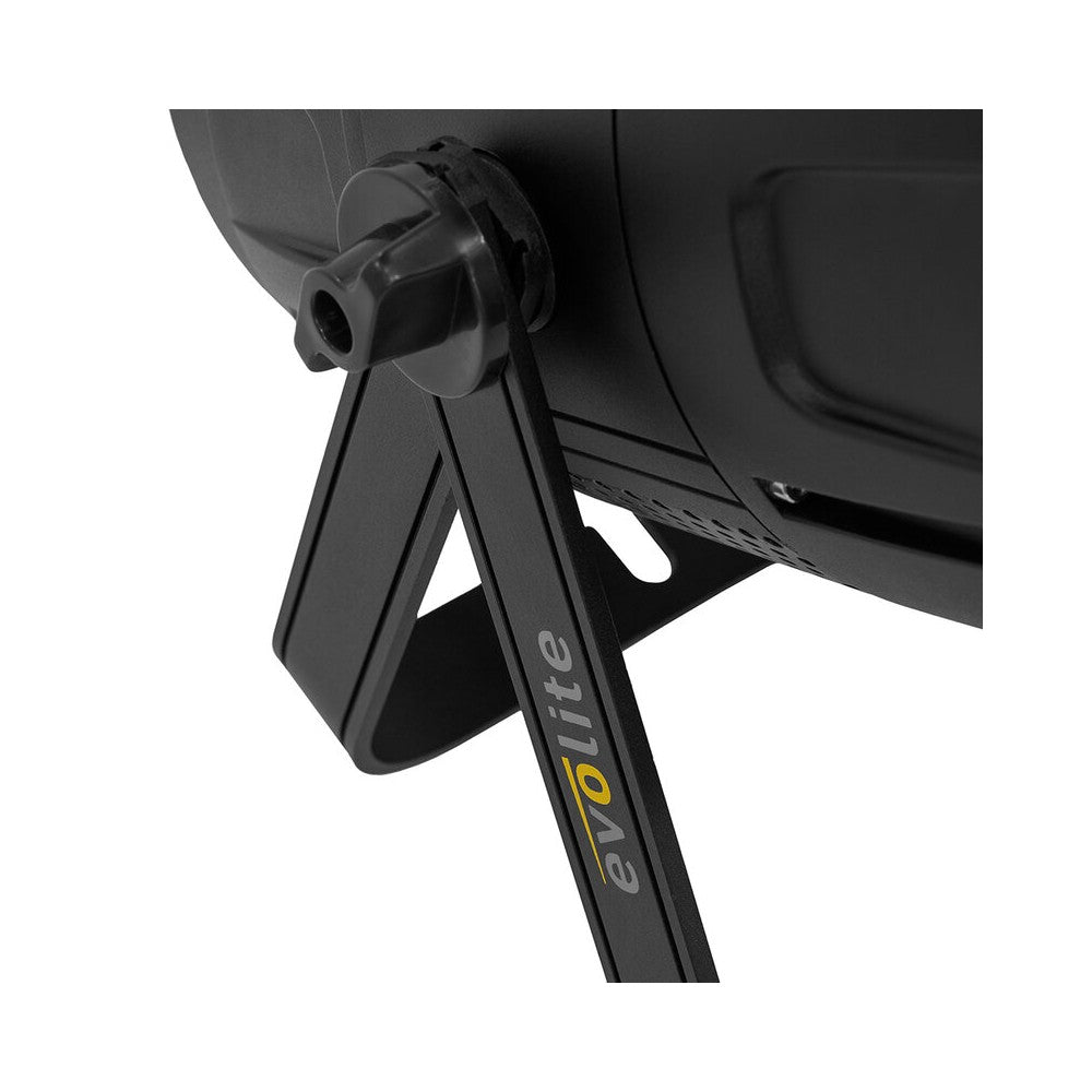 Evolite LED floodlight,  300 W total power, 2 separate LEDs, motorised zoom (10° to 50°), DMX / RDM compatible, IP65