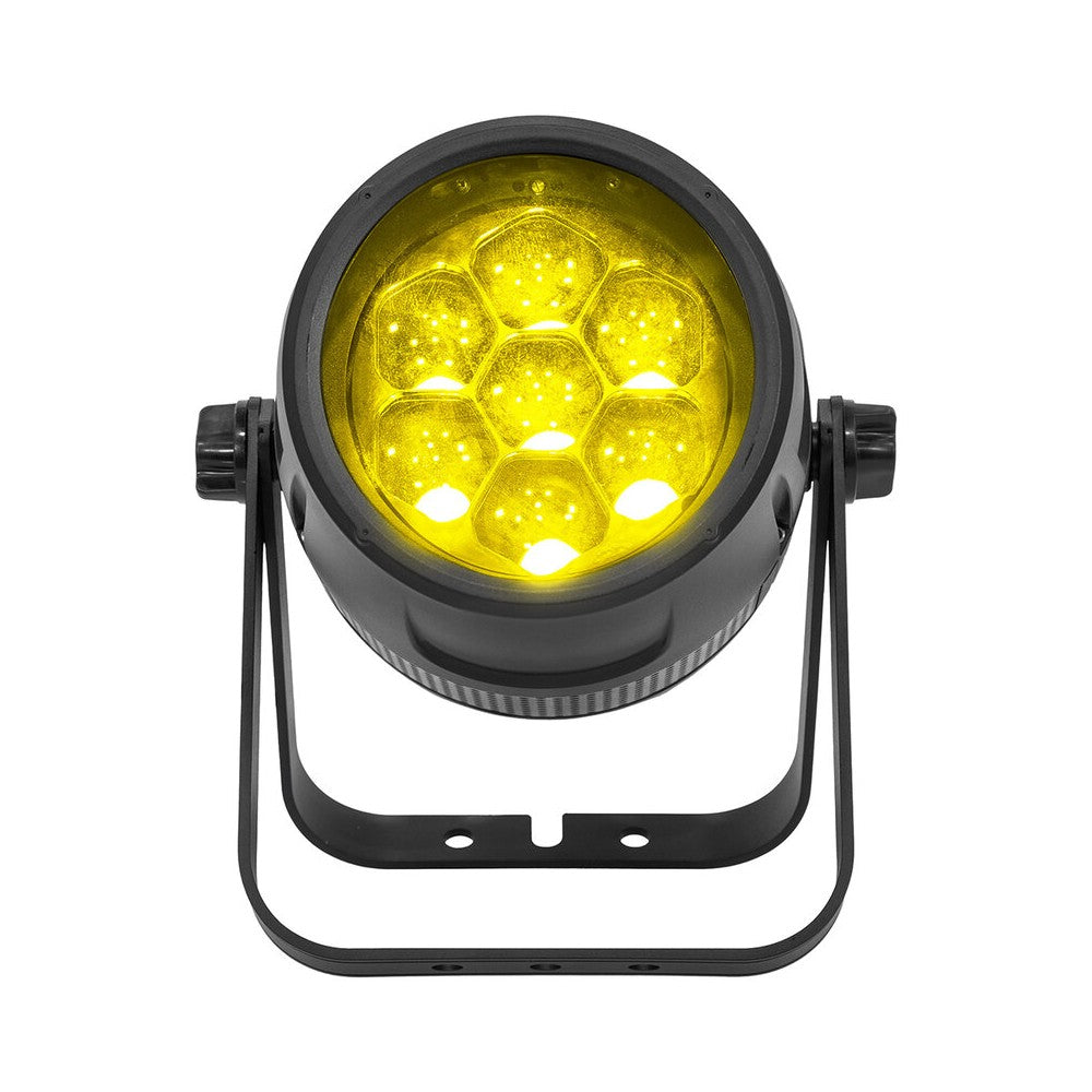 Evolite Archi LED spotlight, 7 x 40 W RGBW LEDs, 5° to 45° zoom, IP65 certified