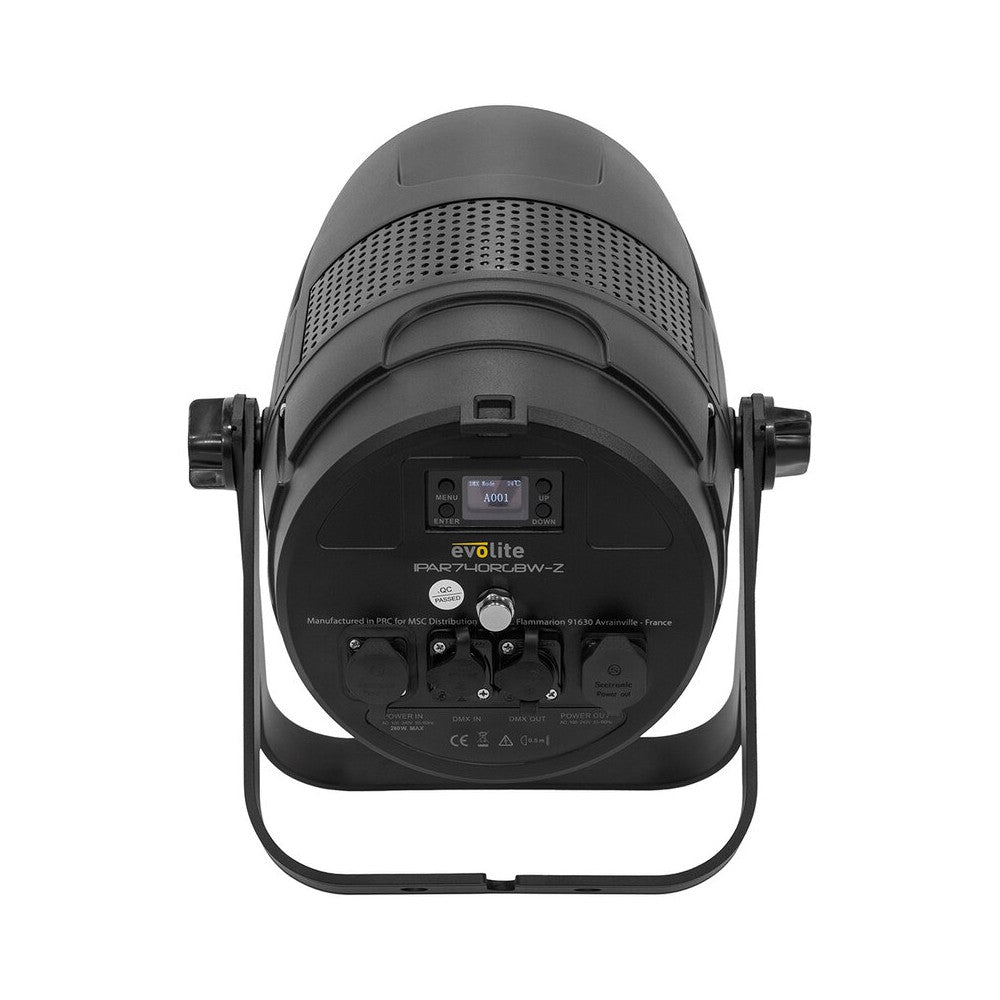 Evolite Archi LED spotlight, 7 x 40 W RGBW LEDs, 5° to 45° zoom, IP65 certified
