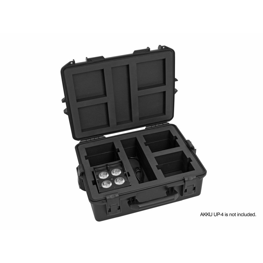 ROADINGER Plastic Case for 4x AKKU UP-4 QCL Spot QuickDMX MK2