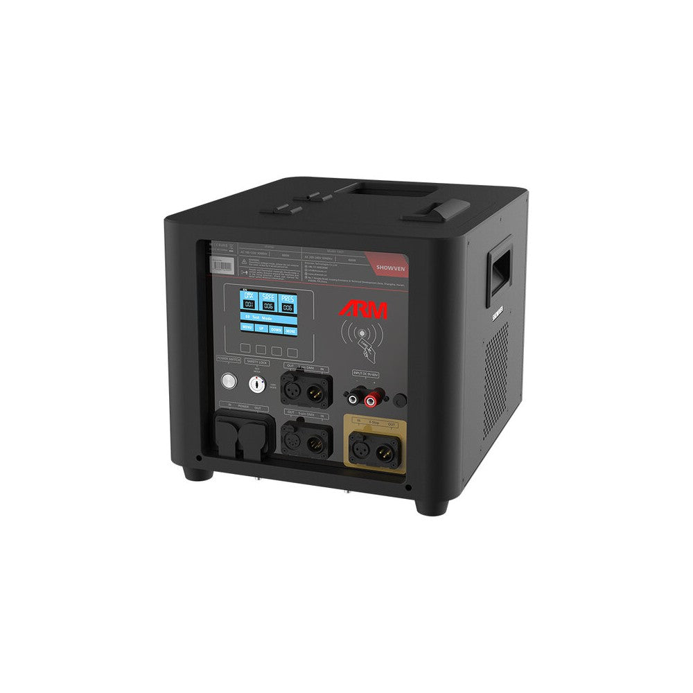 Sparkular 400 W vertical colored flame effect machine, up to 10 meters in five colors, DMX, 9 - 60 V pyro signal
