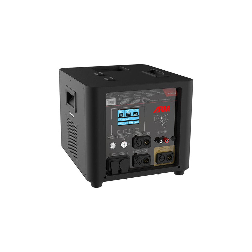 Sparkular 400 W vertical colored flame effect machine, up to 10 meters in five colors, DMX, 9 - 60 V pyro signal