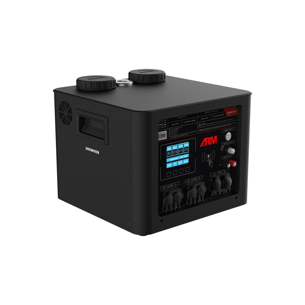 Sparkular 800 W cold spark effects machine up to 10 m high, built-in air compressor, DMX control, 220 V AC
