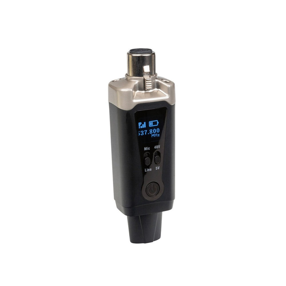 JB Systems transmisor/receptor inalámbrico MIC/línea, tecnología ID MATCH, 35 m de distancia de trabajo