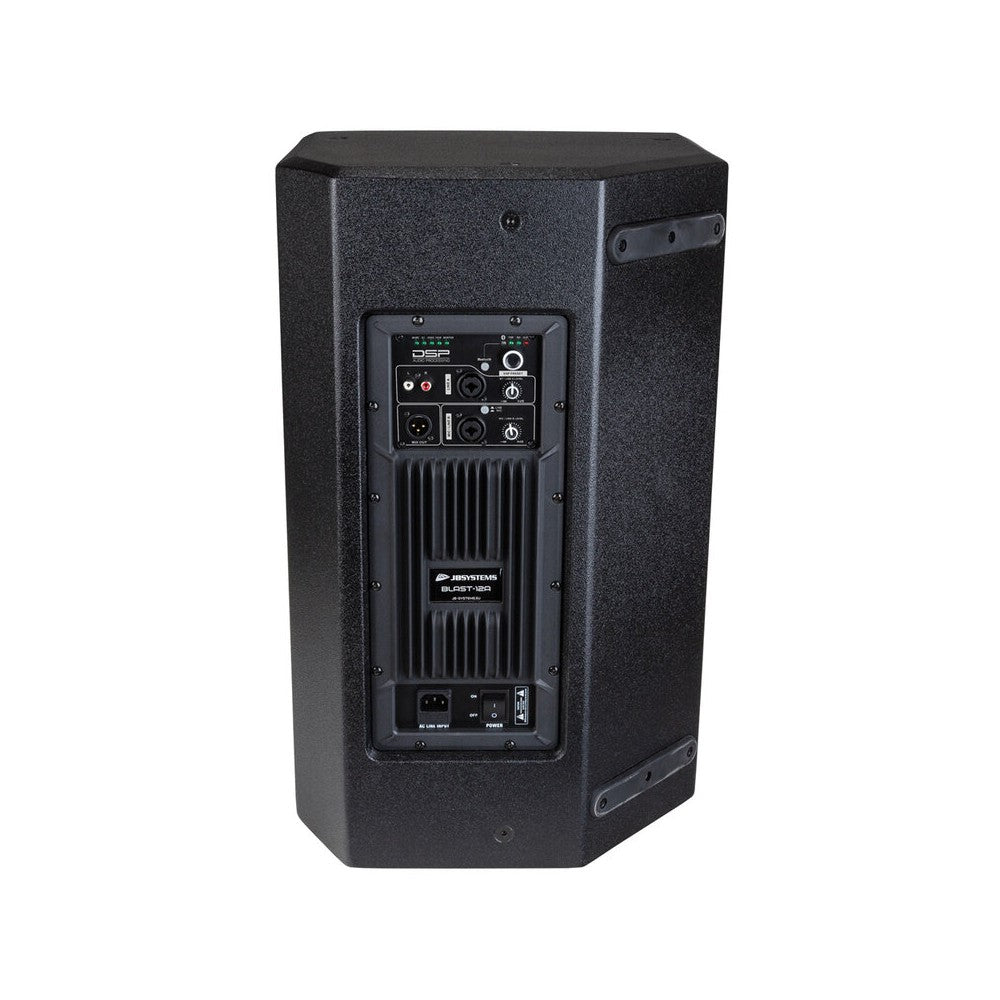 JB Systems Active 2 way wooden loudspeaker cabinet ,12" LF + 1.75" HF, DSP