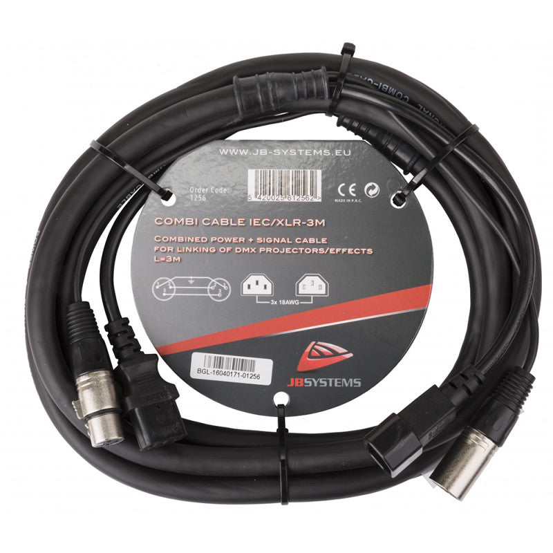 JB SYSTEMS Combicable IEC/XLR 3M