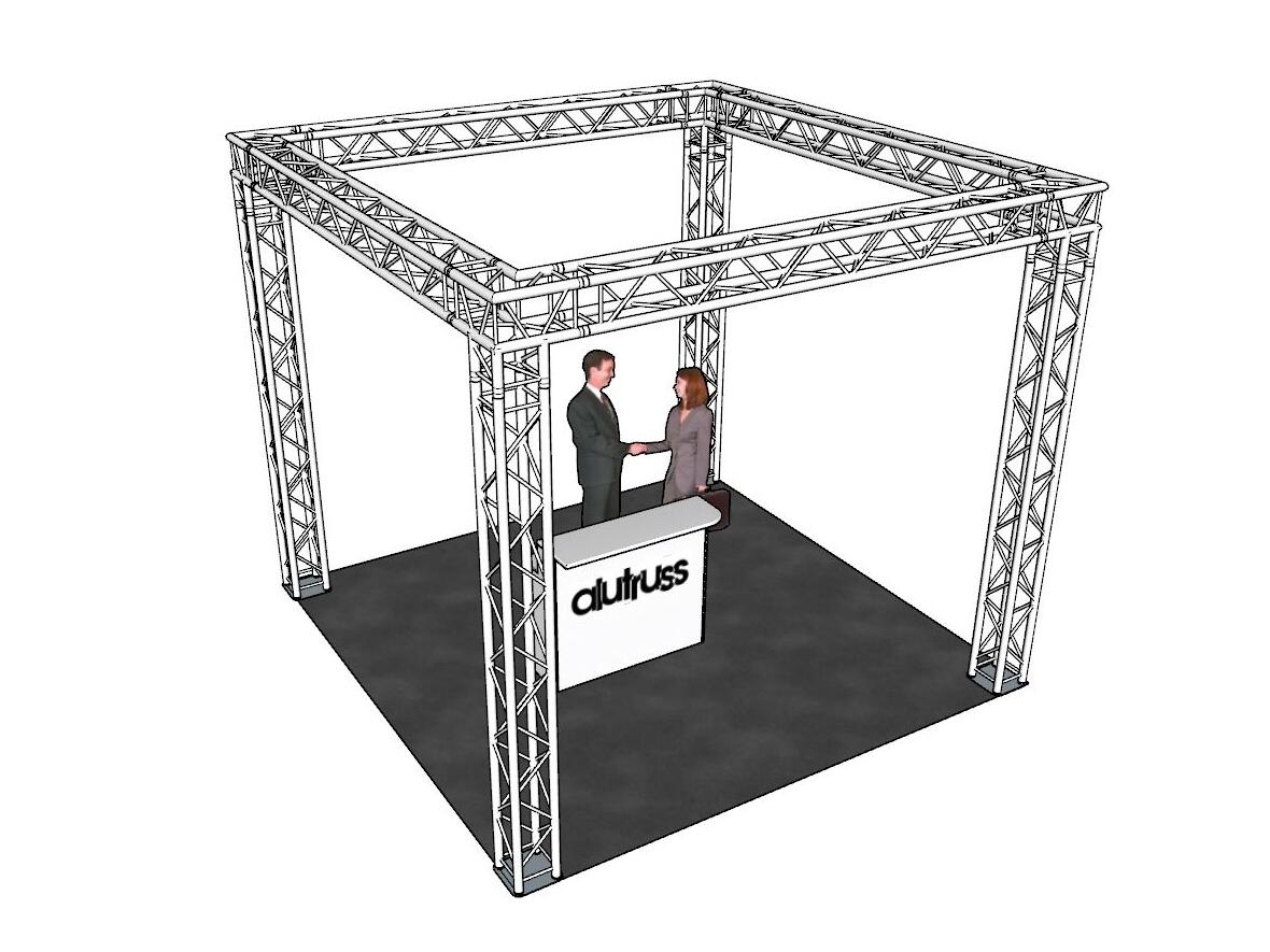 ALUTRUSS Set Traversa QUADLOCK 6082 quadrato 4x4x3,5m (LxPxA)