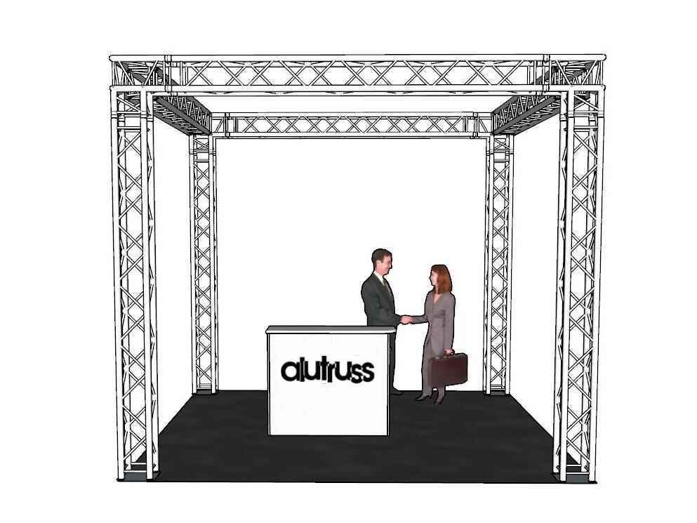 ALUTRUSS Set Traversa QUADLOCK 6082 quadrato 4x4x3,5m (LxPxA)