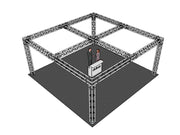 ALUTRUSS Set di Traversi QUADLOCK 6082 quadrato 7,71x7,71x3,5m (LxPxA)