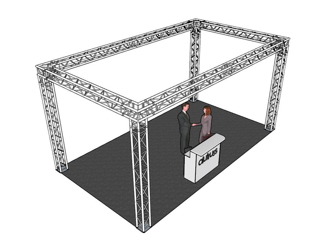 ALUTRUSS Set di Traverse QUADLOCK 6082 rettangolo 7x4x3,5m (LxPxA)
