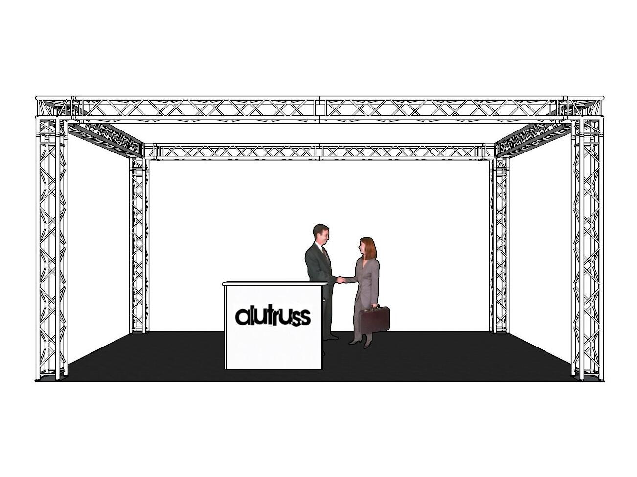 ALUTRUSS Set di Traverse QUADLOCK 6082 rettangolo 7x4x3,5m (LxPxA)