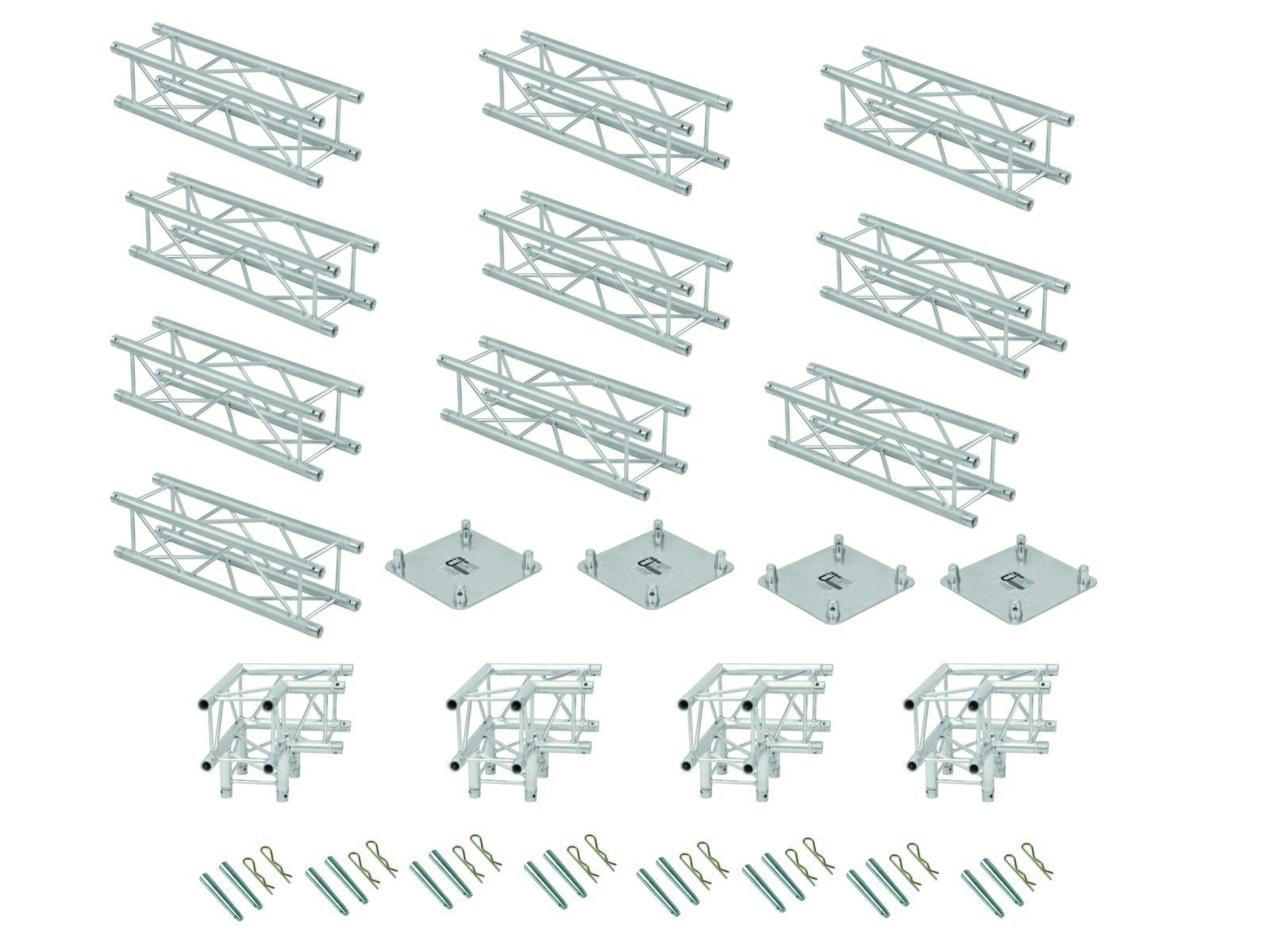 ALUTRUSS Set di Traverse QUADLOCK 6082 rettangolo 7x4x3,5m (LxPxA)