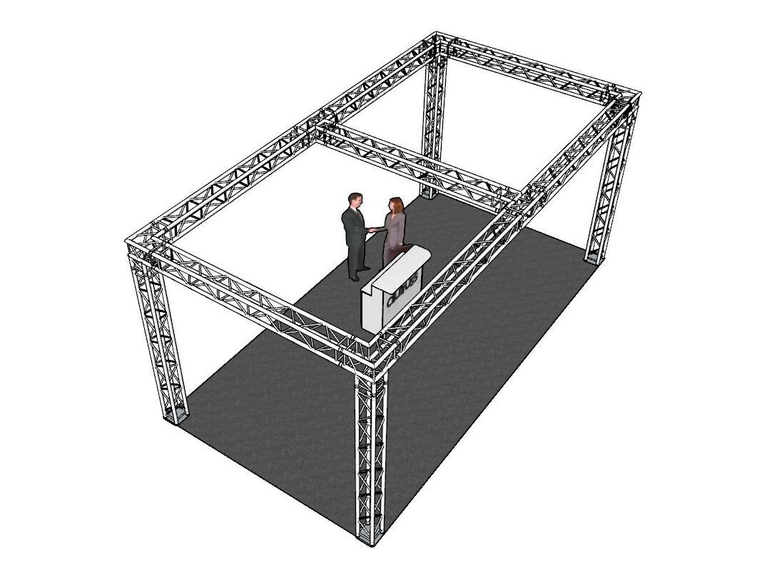 ALUTRUSS Set Traliccio QUADLOCK 6082 rettangolo 7,71x4x3,5m (LxPxA)