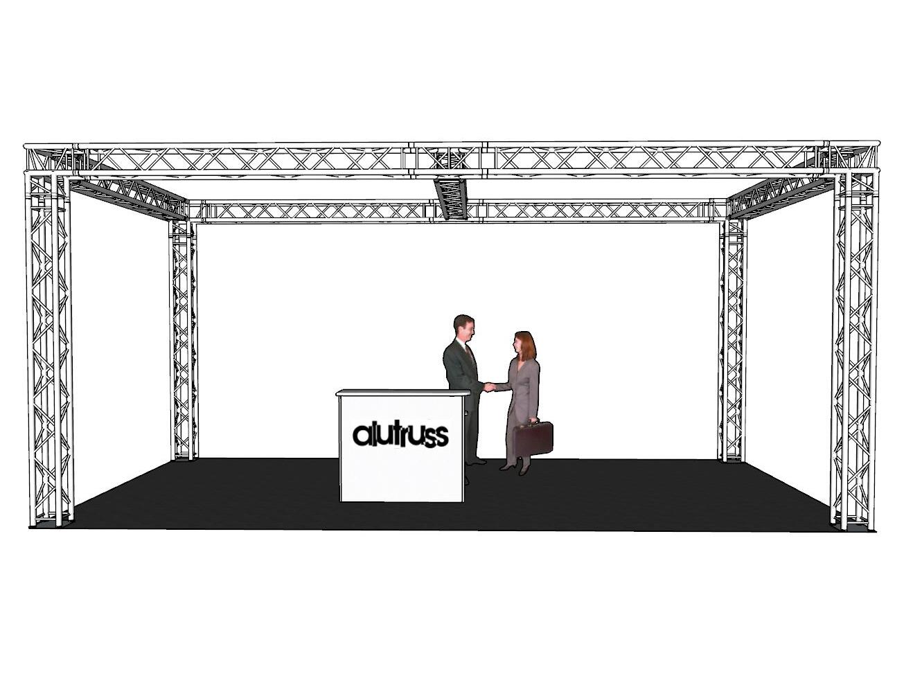 ALUTRUSS Set Traliccio QUADLOCK 6082 rettangolo 7,71x4x3,5m (LxPxA)